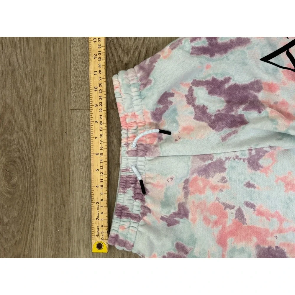 Jordan Air Boys Tie Dye Fleece Shorts Pink Purple Teal Jumpman Small 8-10Y